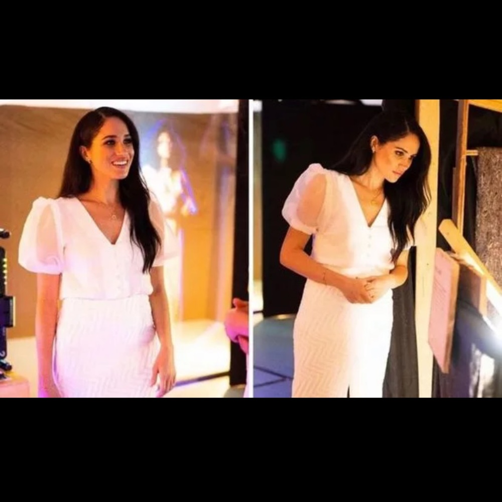 Topshop off white blouse